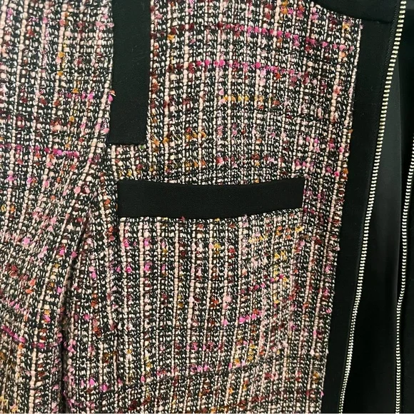Kate Spade Puff Sleeve Tweed Jacket in Pink Plaid - Picture 7 of 11